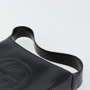 GUCCI Soho Hand Bag Patent leather Black Silver 007 0249 Auth 182478-8