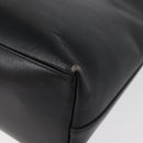 GUCCI Bamboo Hand Bag Leather Black Gold 001 2113 1880 Auth 182479-16