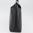 GUCCI Bamboo Hand Bag Leather Black Gold 001 2113 1880 Auth 182479-3