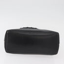 GUCCI Bamboo Hand Bag Leather Black Gold 001 2113 1880 Auth 182479-5