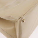 GUCCI Handtasche Lackleder 2-Wege Beige Gold Auth 182480-16