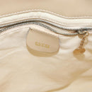 GUCCI Handtasche Lackleder 2-Wege Beige Gold Auth 182480-19