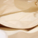 GUCCI Handtasche Lackleder 2-Wege Beige Gold Auth 182480-10