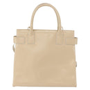 GUCCI Handtasche Lackleder 2-Wege Beige Gold Auth 182480-2