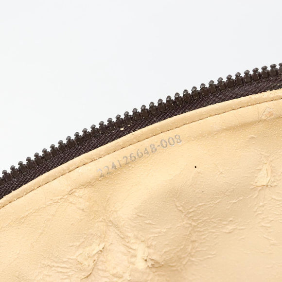 FENDI Zucca Canvas Vanity Handtasche Schwarz Braun Auth 182483