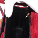Salvatore Ferragamo Gancini Hand Bag Suede 2way Red Gold Auth 182485-21