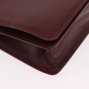CARTIER Must Line Schoudertas Leer Bordeaux Goud Origineel 182486-10