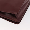 CARTIER Must Line Schoudertas Leer Bordeaux Goud Origineel 182486-12