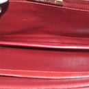 CARTIER Must Line Schoudertas Leer Bordeaux Goud Origineel 182486-16