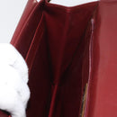 CARTIER Must Line Schoudertas Leer Bordeaux Goud Origineel 182486-18