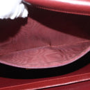 CARTIER Must Line Schoudertas Leer Bordeaux Goud Origineel 182486-20