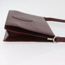 CARTIER Must Line Schoudertas Leer Bordeaux Goud Origineel 182486-4