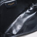 CELINE Shoulder Bag Leather Black Gold Auth 182488-16