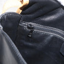 CELINE Shoulder Bag Leather Black Gold Auth 182488-19