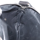 LOEWE Anagram Clutch Bag Leather Black Silver Auth 182493-18