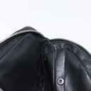 LOEWE Anagram Clutch Bag Leather Black Silver Auth 182493-19