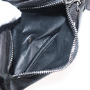 LOEWE Anagram Clutch Bag Leather Black Silver Auth 182493-11