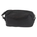 LOEWE Anagram Clutch Bag Leather Black Silver Auth 182493-2