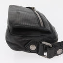LOEWE Anagram Clutch Bag Leather Black Silver Auth 182493-3
