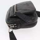 LOEWE Anagram Clutch Bag Leather Black Silver Auth 182493-4