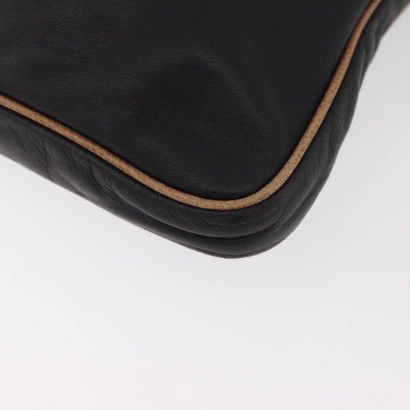 LOEWE Anagram Clutch Bag Leder Schwarz Original 182494