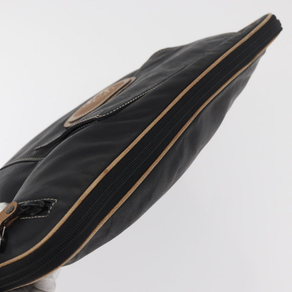 LOEWE Anagram Clutch Bag Leder Schwarz Original 182494