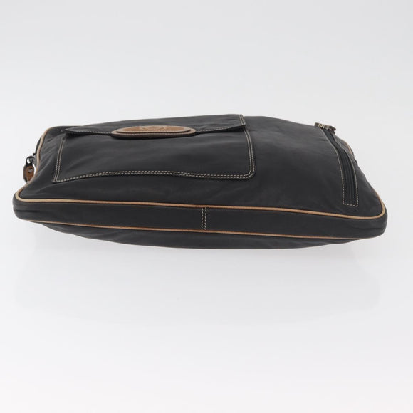 LOEWE Anagram Clutch Bag Leder Schwarz Original 182494
