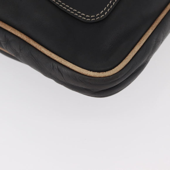 LOEWE Anagram Clutch Bag Leder Schwarz Original 182494
