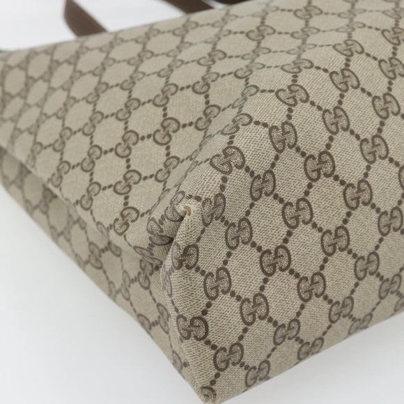GUCCI GG Supreme Web Sherry Line Tas PVC Beige Rood Groen 39 02 091 Auth 182498