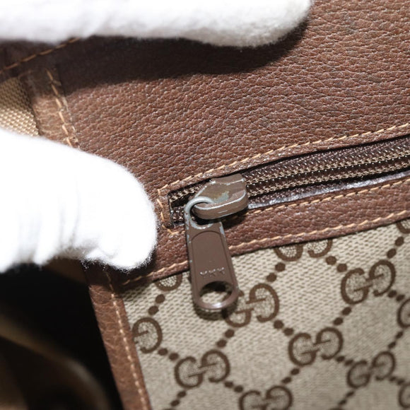 GUCCI GG Supreme Web Sherry Line Tas PVC Beige Rood Groen 39 02 091 Auth 182498