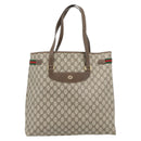 GUCCI GG Supreme Web Sherry Line Tas PVC Beige Rood Groen 39 02 091 Auth 182498-2