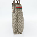 GUCCI GG Supreme Web Sherry Line Tas PVC Beige Rood Groen 39 02 091 Auth 182498-5