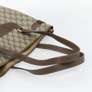 GUCCI GG Supreme Web Sherry Line Tas PVC Beige Rood Groen 39 02 091 Auth 182498-7