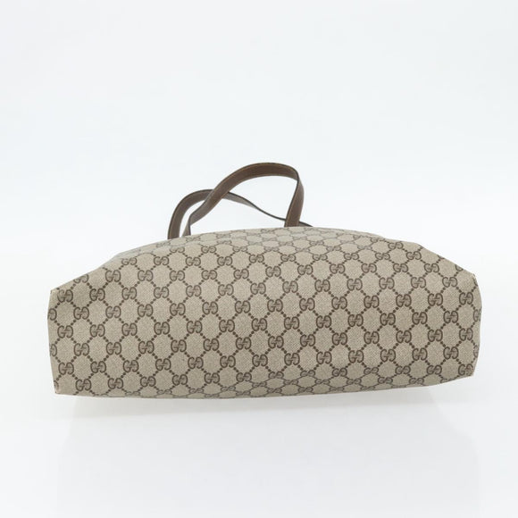 GUCCI GG Supreme Web Sherry Line Tas PVC Beige Rood Groen 39 02 091 Auth 182498