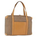 GUCCI Micro GG Supreme Handtas PVC Beige Goud Auth 182499-1