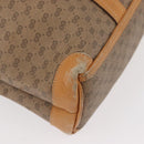 GUCCI Micro GG Supreme Handtas PVC Beige Goud Auth 182499-12