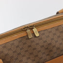 GUCCI Micro GG Supreme Handtas PVC Beige Goud Auth 182499-14