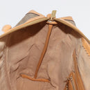 GUCCI Micro GG Supreme Handtas PVC Beige Goud Auth 182499-18