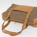 GUCCI Micro GG Supreme Handtas PVC Beige Goud Auth 182499-6