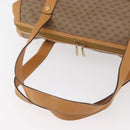 GUCCI Micro GG Supreme Handtas PVC Beige Goud Auth 182499-7