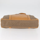 GUCCI Micro GG Supreme Handtas PVC Beige Goud Auth 182499-9