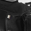 PRADA Handtas Nylon Zwart Zilver Auth 182500V-18