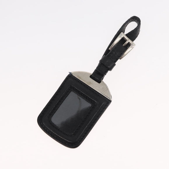 PRADA Handtas Nylon Zwart Zilver Auth 182500V