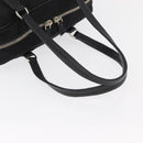 PRADA Handtas Nylon Zwart Zilver Auth 182500V-7