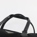 PRADA Handtas Nylon Zwart Zilver Auth 182500V-14