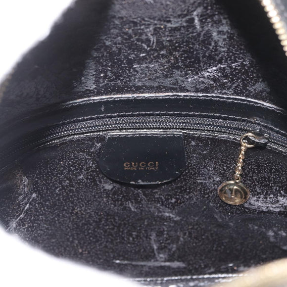 GUCCI Bamboe Body Bag Lakleer Bruin Goud 003 3444 0127 Auth 182503