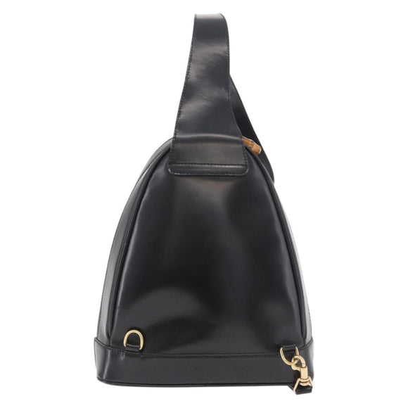 GUCCI Bamboe Body Bag Lakleer Bruin Goud 003 3444 0127 Auth 182503