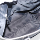Christian Dior Trotter Canvas Shoulder Bag Black Silver Auth 182504A-15