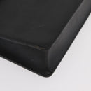 CARTIER Business Bag Leather Black Silver Auth 182506-9