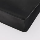 CARTIER Business Bag Leather Black Silver Auth 182506-16